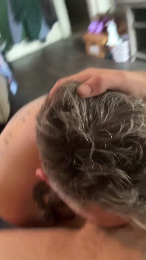 Push my head down and make me cum 💦💦 - free porn video