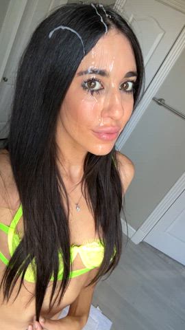 Girls look their prettiest covered in cum, don't they, Gooner? 🤤❤️🍭 - free porn video