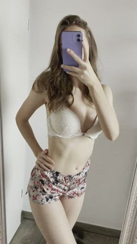 do you like a petite girl like me in shorts? 😋 - free porn video