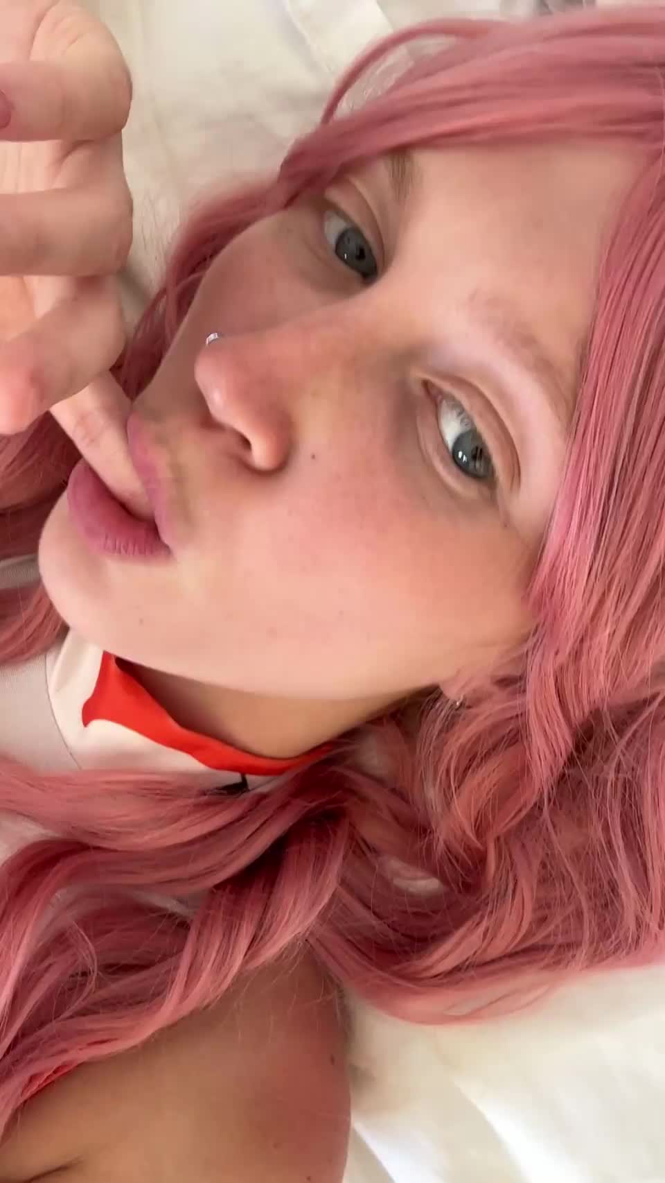 Today I'm trying to be naughty cosplay babe😳 - free porn video
