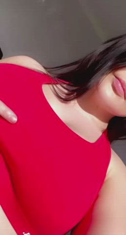 I love the size of my tits 😜❤️ [OC] - free porn video