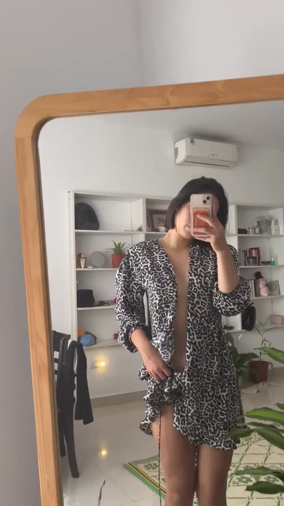 Sneak peek of what I have under my first-date dress 😉 - free porn video