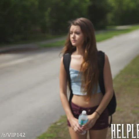 Stranded Teen Has A Rough Ride With A Stranger - free porn video