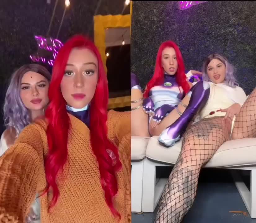 Starfire & White Raven (Zoey&Brandy) [Teen Titans] - free porn video