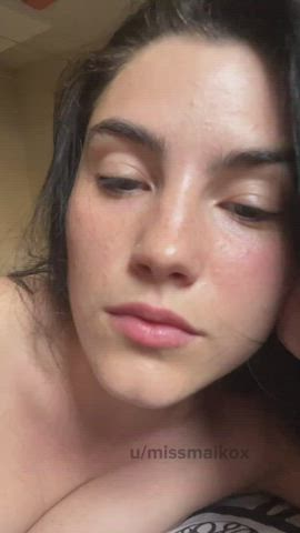 Touching my pale body for online strangers to see makes me so incredibly wet🥹 - free porn video
