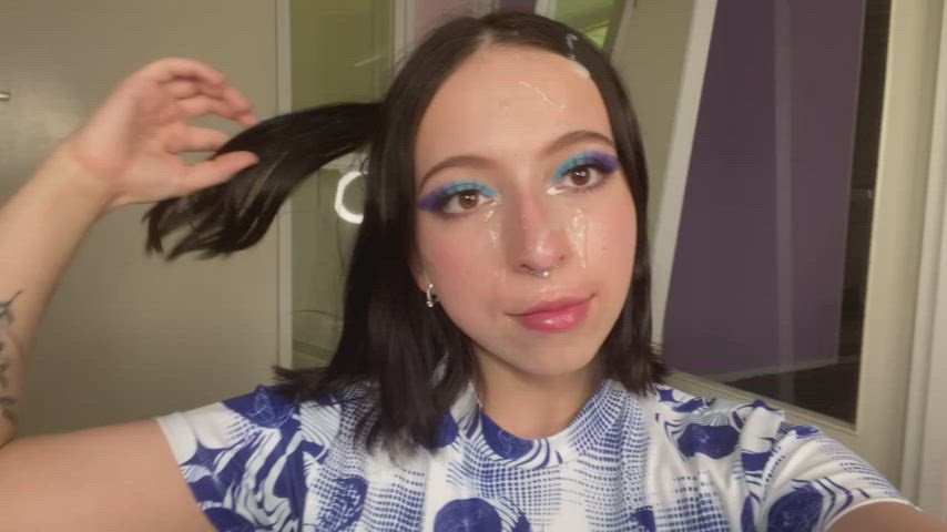 Showing you how dirty cum slut I am - free porn video