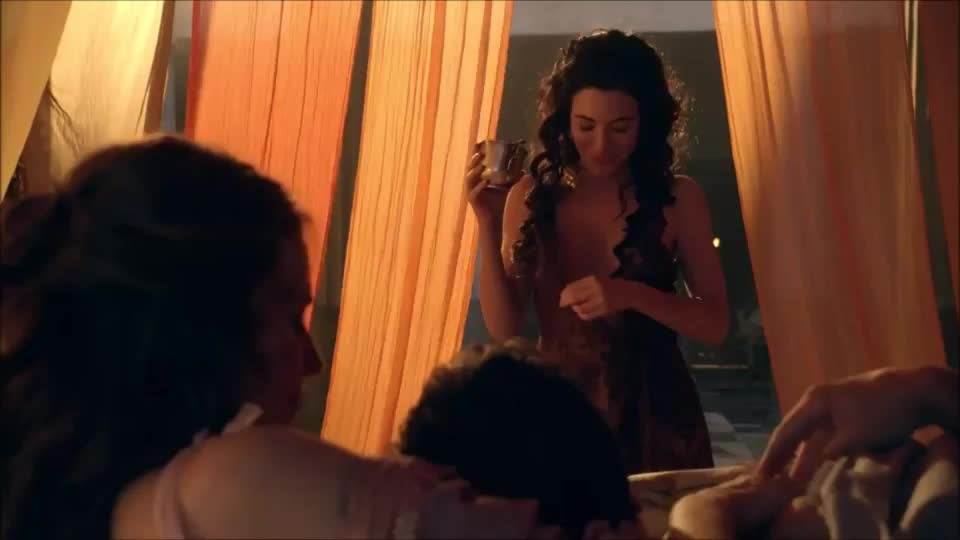 Lucy Lawless & Jaime Murray Nude in Spartacus: Gods of the Arena (2011) - free porn video