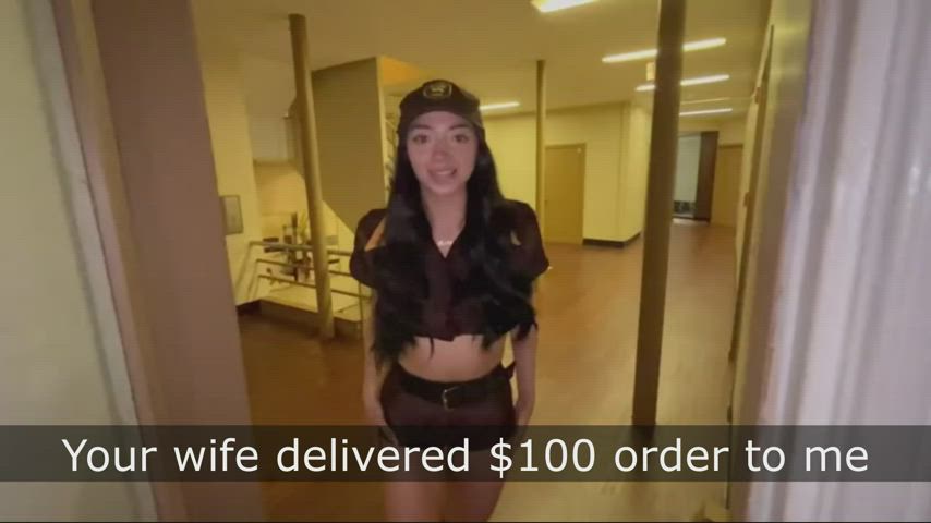 Who's the delivery girl? - free porn video