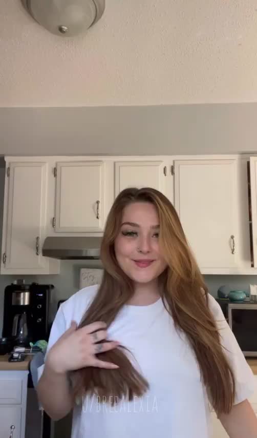 You can come over as long as you play with my tits while you’re here😌 - free porn video