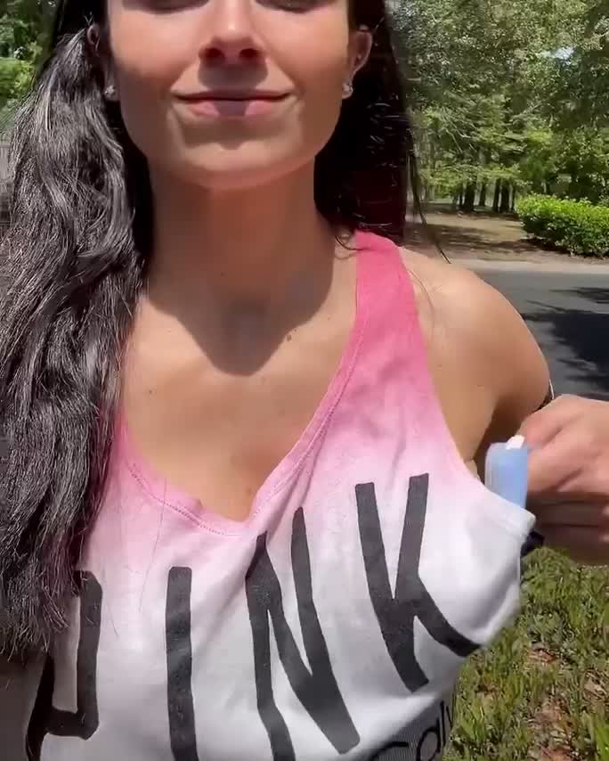 Trying to flash the golfers - free porn video