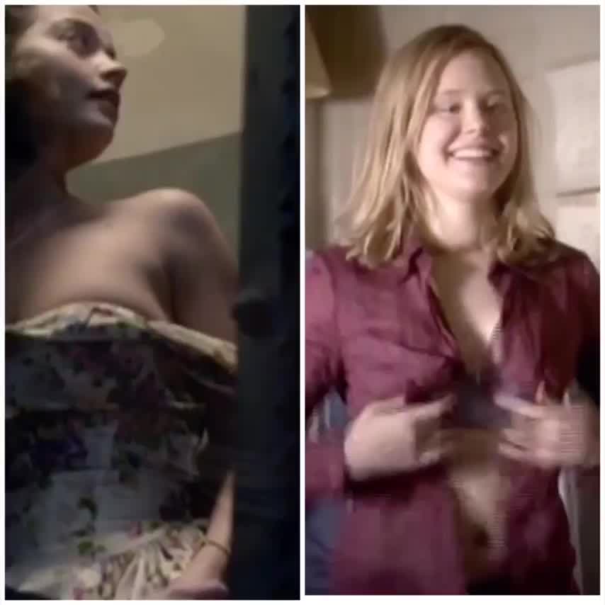 Better boob reveal - Jenna Coleman or Alison pill - free porn video