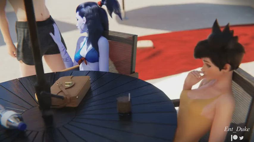Widowmaker & Tracer (Ent_duke) [Overwatch] - free porn video