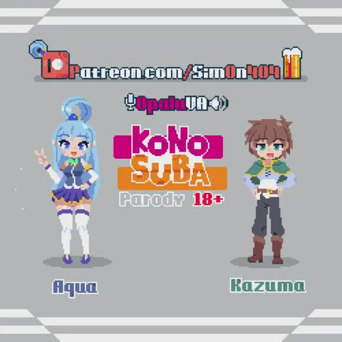 Kazuma and Aqua going wild (sim0n404) [Konosuba] - free porn video