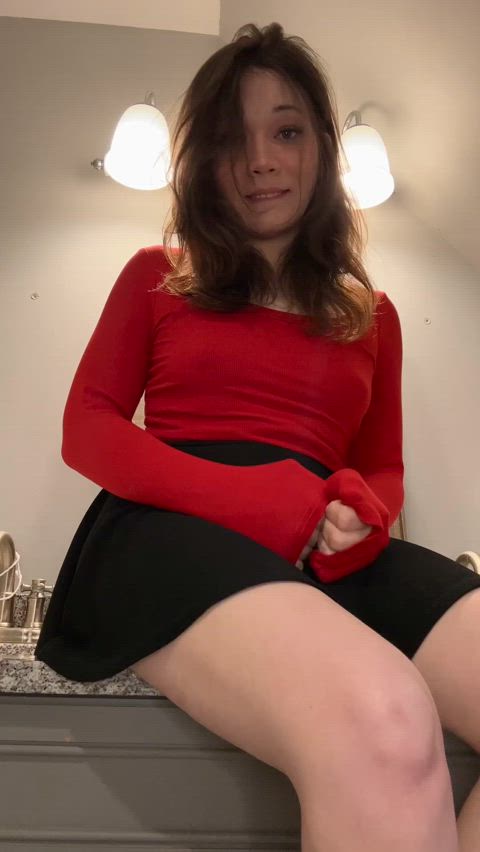 Last cutie before gooning out to big tits - free porn video