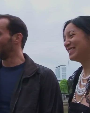 French lady gets anally penetrated on the street - free porn video