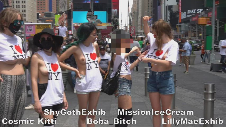 Celebratory boob bounce after we altered our shirts, lol - free porn video