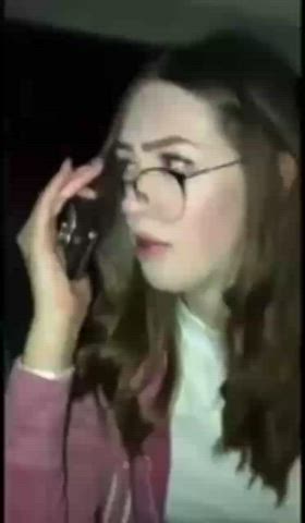 Bouncing Tits Outside of the car - free porn video