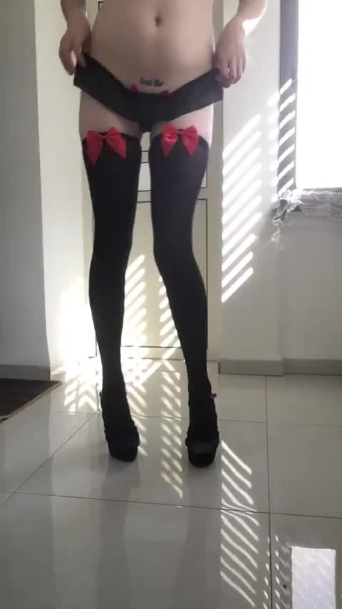 Do you like girls in stockings and heels? - free porn video