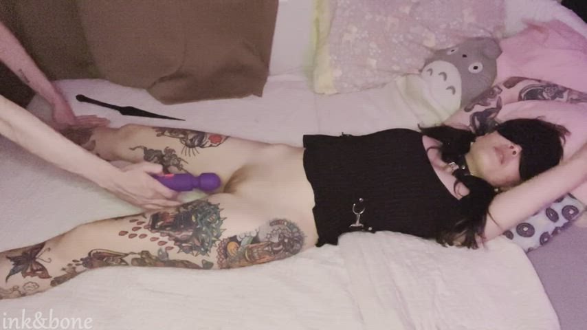 tied to the bed and teased - free porn video