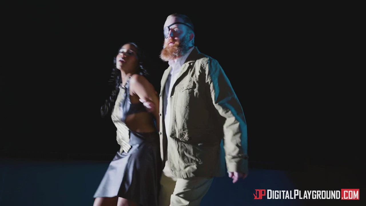 Jenna Foxx & Ricky Johnson - Dark Panther A DP XXX Parody [2018] - free porn video