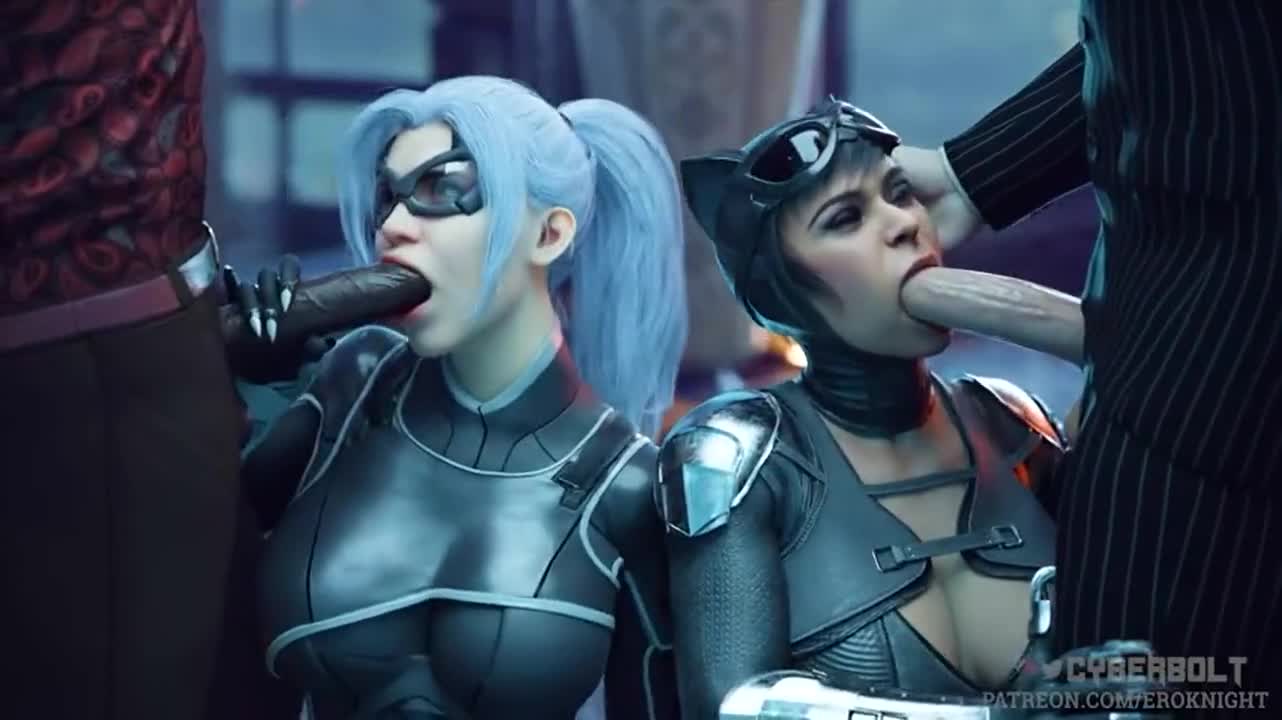 Black Cat & Catwoman - Bad Kitties (EroKnight, HentAudio) [Marvel, DC] - free porn video