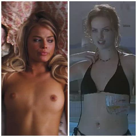 Margot Robbie vs Charlize Theron - free porn video