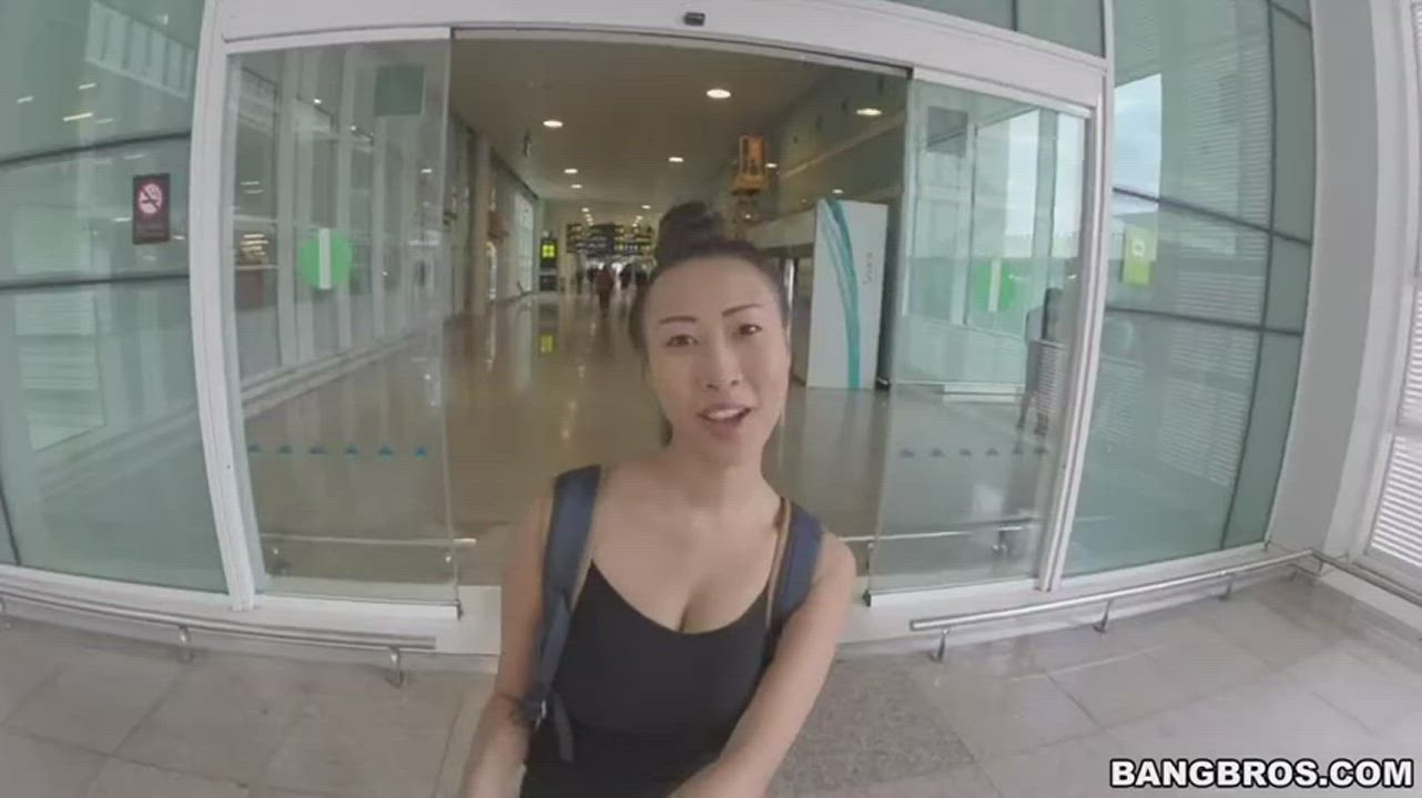 Sharon Lee - Big Tit Asian Chick Fucked In Public - free porn video