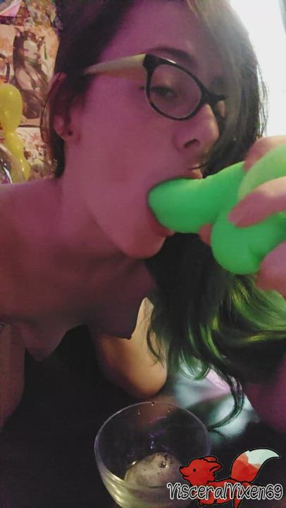 [OC] I want you to fill me with cum while I drool all over my new dildo! - free porn video