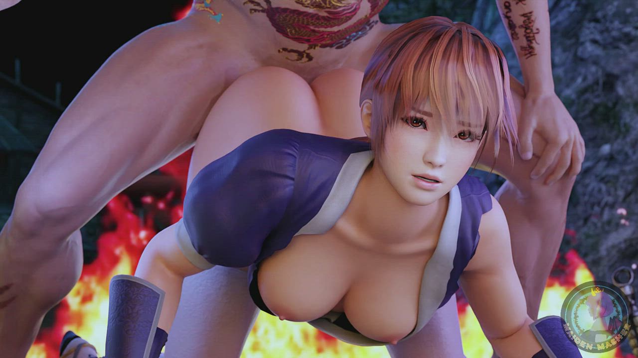 Preview of upcoming Kasumi "Kunoichi Gaiden Chapter 2" animation (Maiden Masher) [Dead or Alive] - free porn video