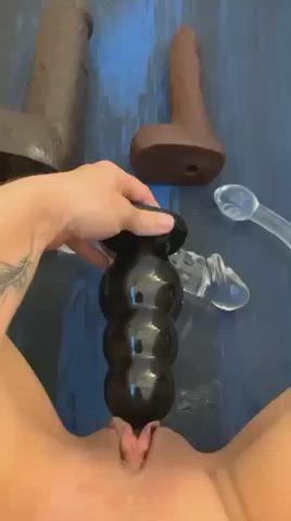 GF taking huge Dildo in Pussy - free porn video