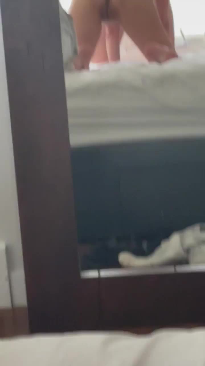 Rear view: On all fours with a cock in my mouth - free porn video