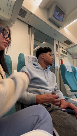 Have you already been given a blowjob on the train - free porn video