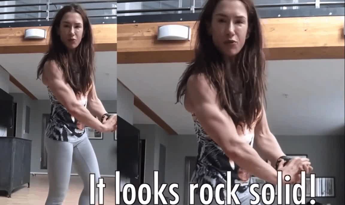 Pauline Nordin explains the 'flexed' and 'relaxed' muscles - free porn video