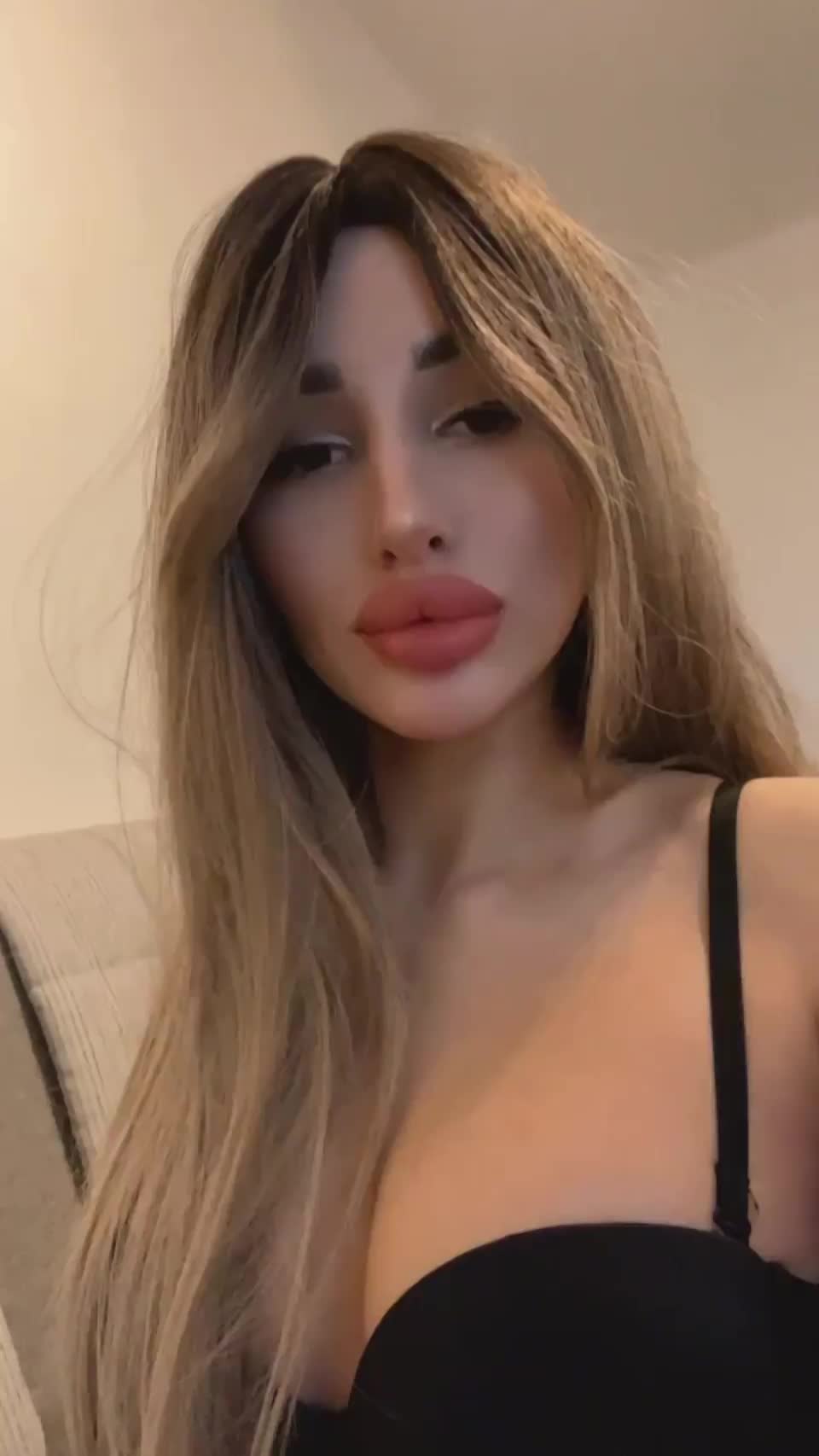 Should I get more lip injections before I blow you? - free porn video