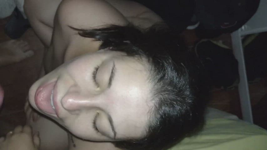 I was challenged so here I am swallowing cum. (OC) - free porn video