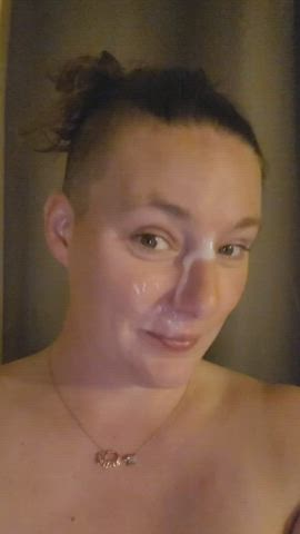 Eating and playing with cum, my favorite!!! - free porn video