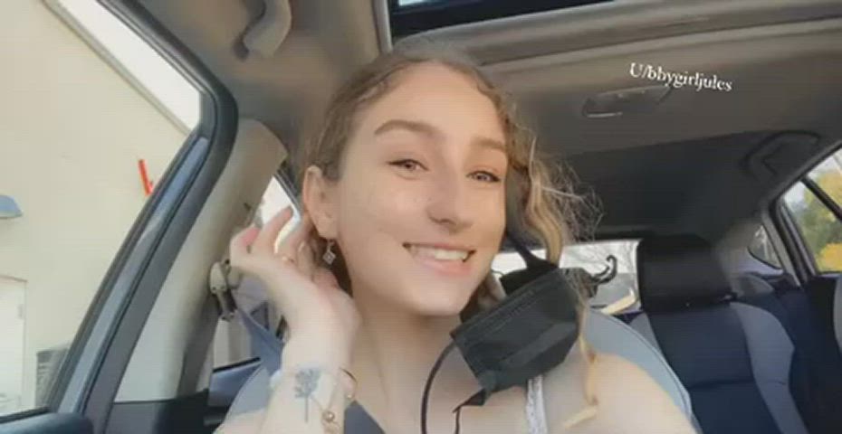 Does anyone else get horny in the drive thru line or just me? 😉[GIF] - free porn video