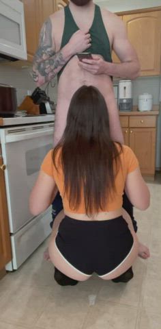 Doing the ponytail challenge - free porn video