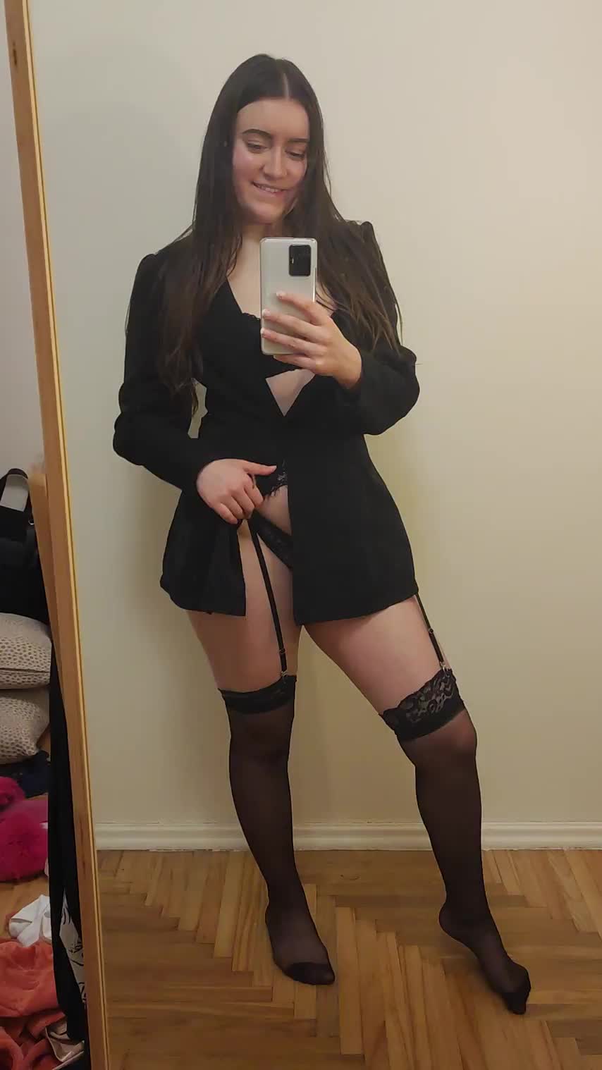 Great view under jacket :p - free porn video
