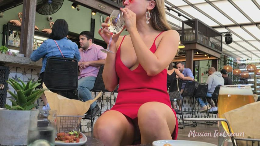 sneaking in some fun views, only for the one sitting across from me [gif] - free porn video