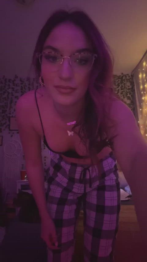 Any takers for a 18 year purple-haired slut like me? - free porn video