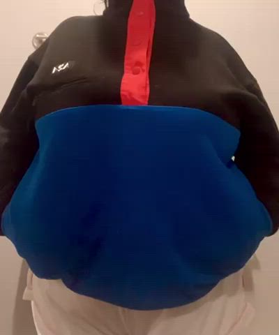 I’m hiding a massive surprise under my sweater …. OC - free porn video