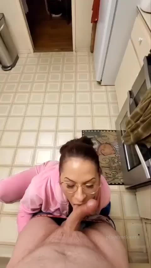I love to give him suprise blowjobs - free porn video