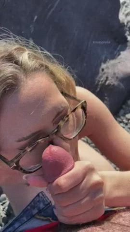 Happy cum on the beach - free porn video