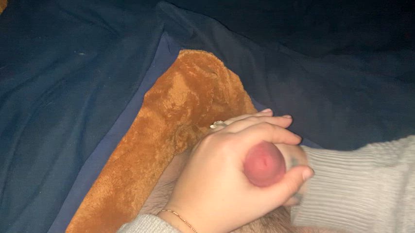 My POV as Mrs Gee strokes me - free porn video