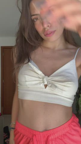 I'd let you play with my nipples anytime you want - free porn video