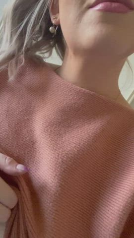 Hope you like my natural titties! - free porn video