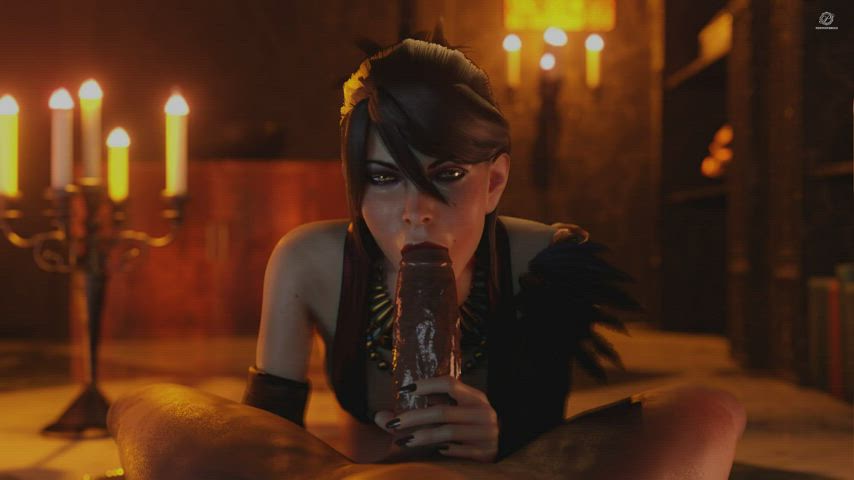 Morrigan and her diplomatic tricks (pewposterous) [dragon age] - free porn video
