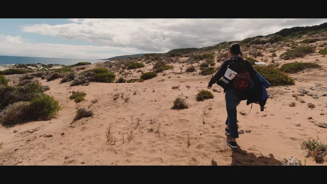 Sex on the beach, sure. And on the rocks! - free porn video