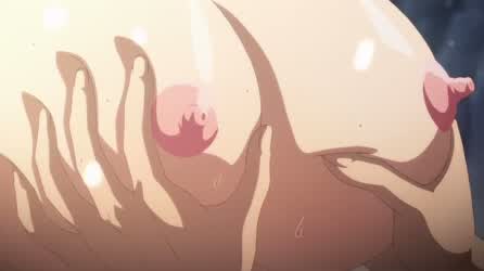 Chisato x Basara spa scene (Tetsuto Uesu) [Shinmai Maou no Testament] - free porn video